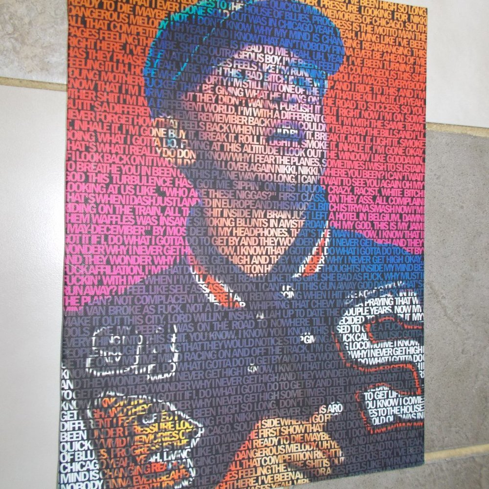 EUC, # 94 wall art on stretched canvas, 12"x16"